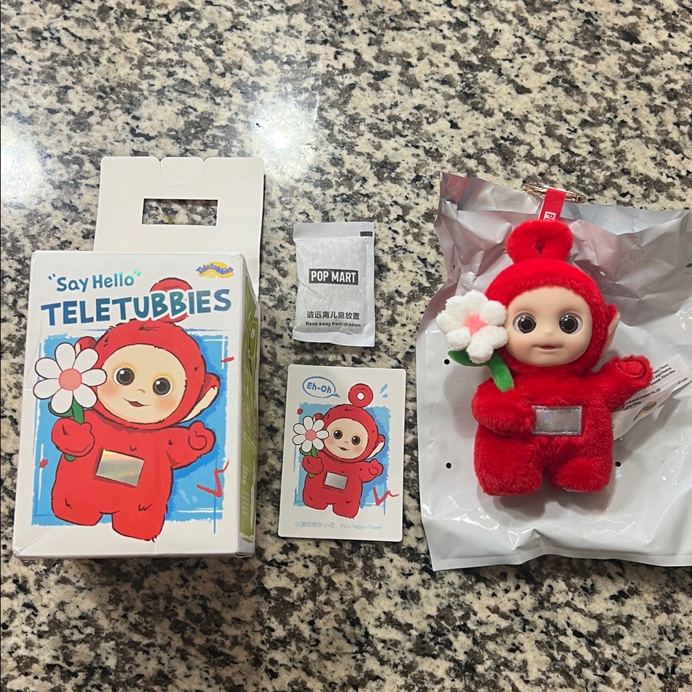 Pop Mart Teletubbies “Say Hello” Keychain - Po’s Happy Flower